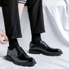 6/8cm Classic Men Derby Shoes Platform Height Increase Dress Shoes Formal Business Elevator Shoes British Wedding Suit Shoes