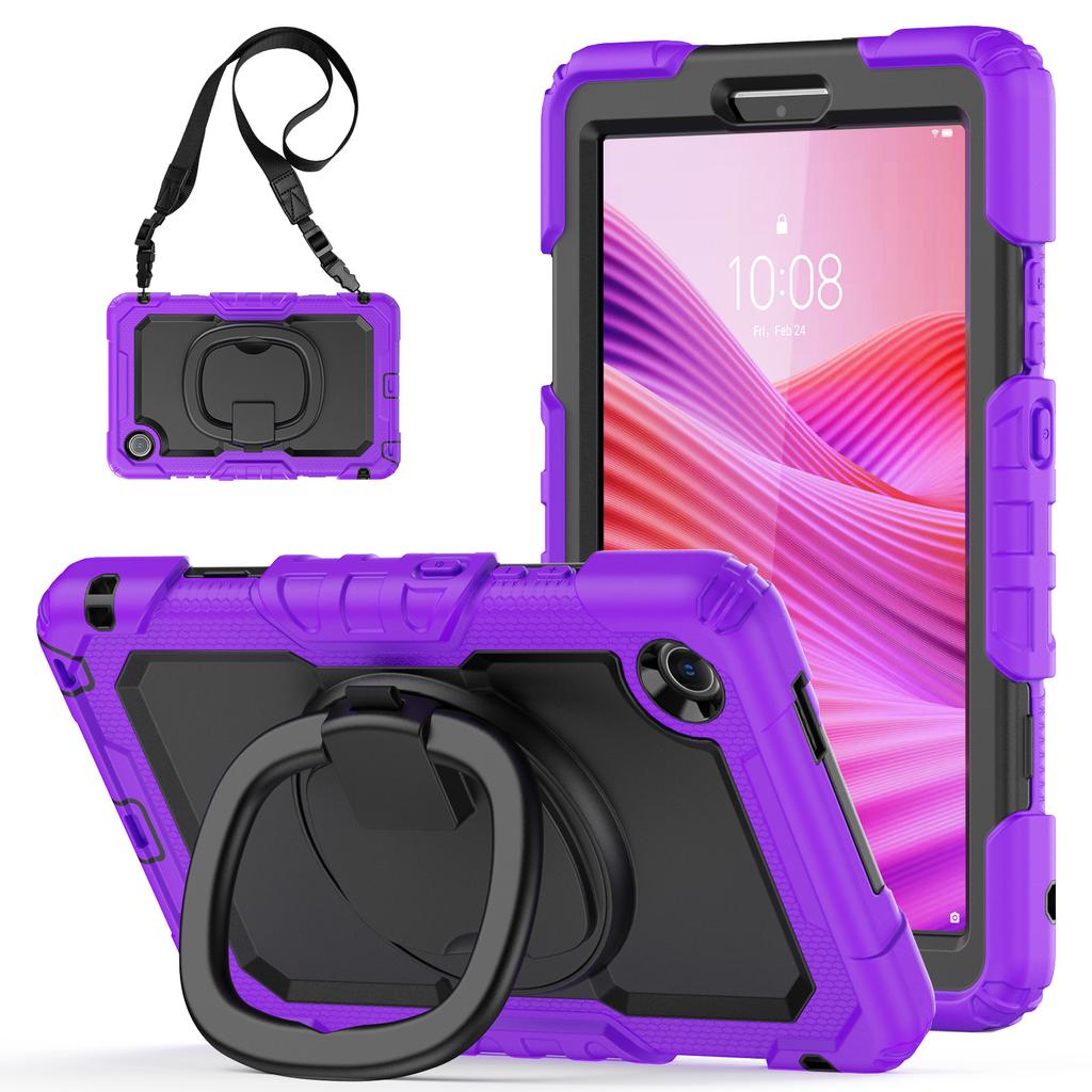 Чехол-подставка для Lenovo Tab K9 TB305FU, чехол для планшета из ПК+силикона с плечевым ремнем