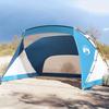 VidaXL Beach Tent, Beach Shelter with Carry Bag, Camping Awning, Outdoor Garden Shade Tent, Azure Blue 94403