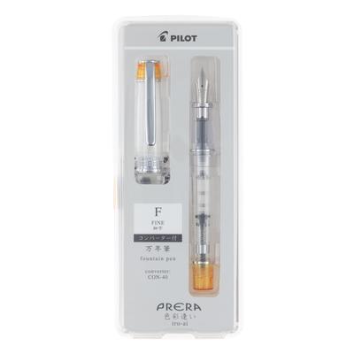 Pilot Перьевая ручка Shikisaiai Fine Transparent PFPR1TOF, Prera, F, Перо, Оранжевый,
