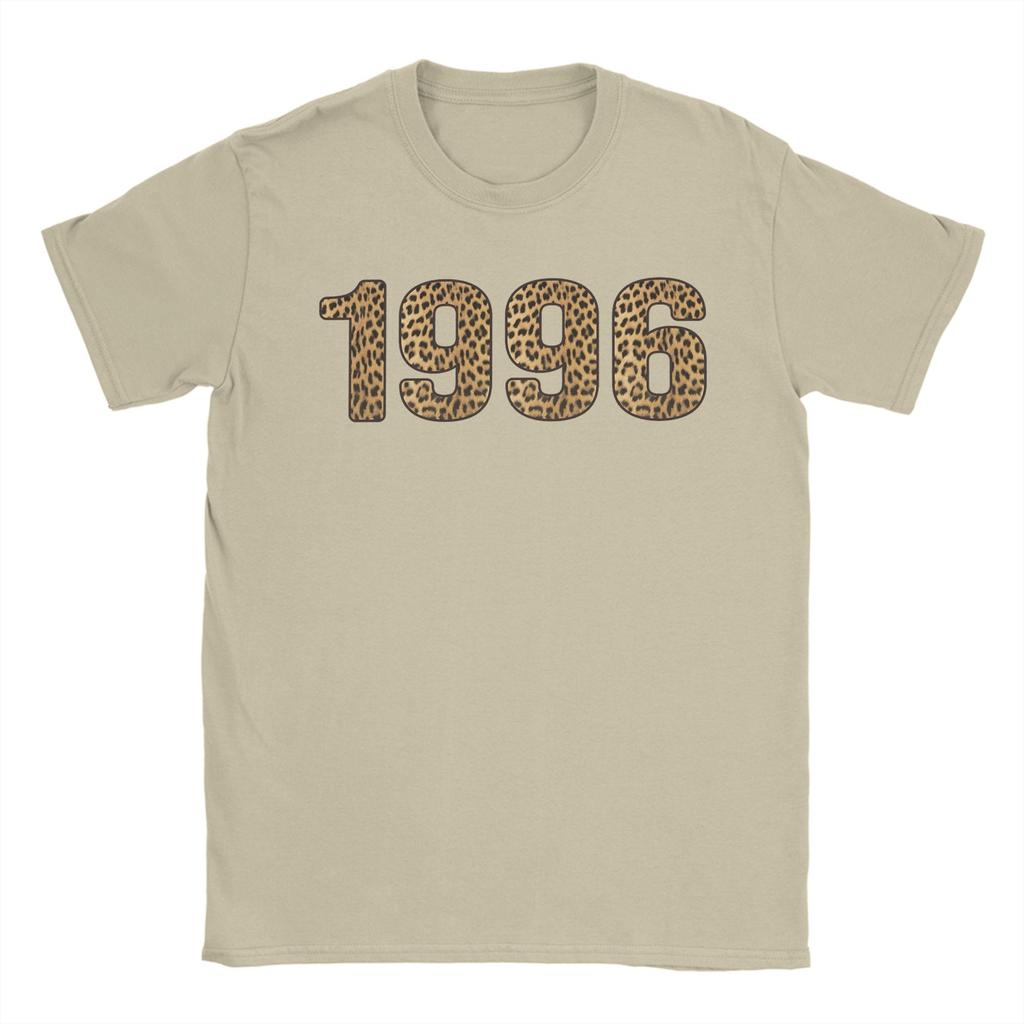 Unisexs TShirt 1996 Leopard Print 30th Birthday 30 Years Old Casual Cotton Tees Short Sleeve T Shirt Crewneck Clothing Printed