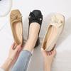 Retro square head single shoes, soft-soled Doudou shoes, female French temperament, socialite, one-pedal ladyshoes, commuting is not tired of single