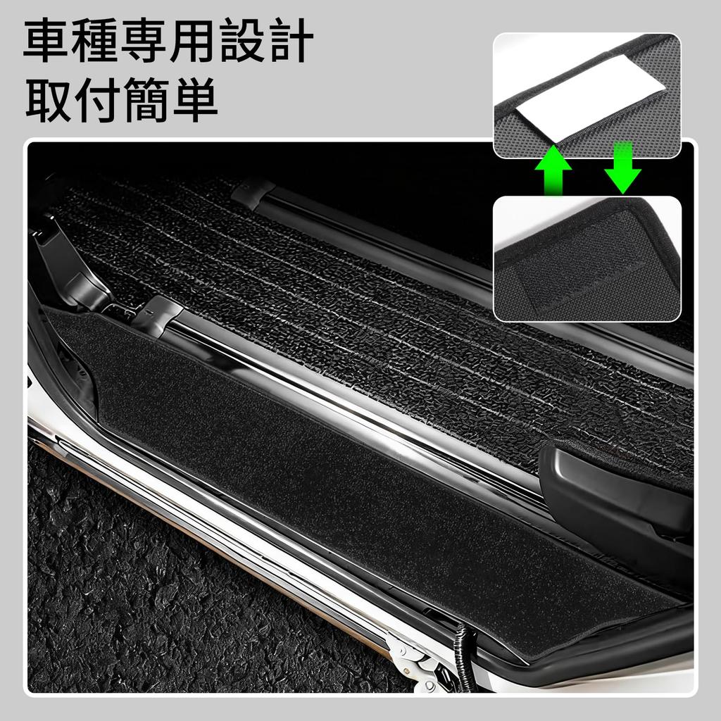 LUCKEASY Side Step Mats for Toyota New 90 Series January 2022 Set of These Side Door Mats Are and These Black Car Interior Accessories Are Perfect for