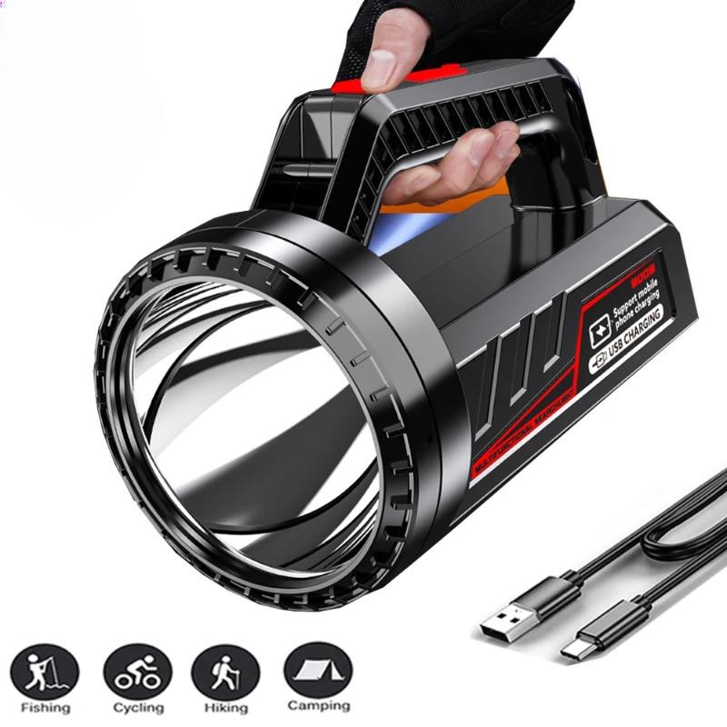 4000LM мощный светодиодный рабочий фонарь ручной фонарик с высоким люменом перезаряжаемый светодиодный прожектор водонепроницаемый рабочий фонарь кемпинговый фонарь прожектор