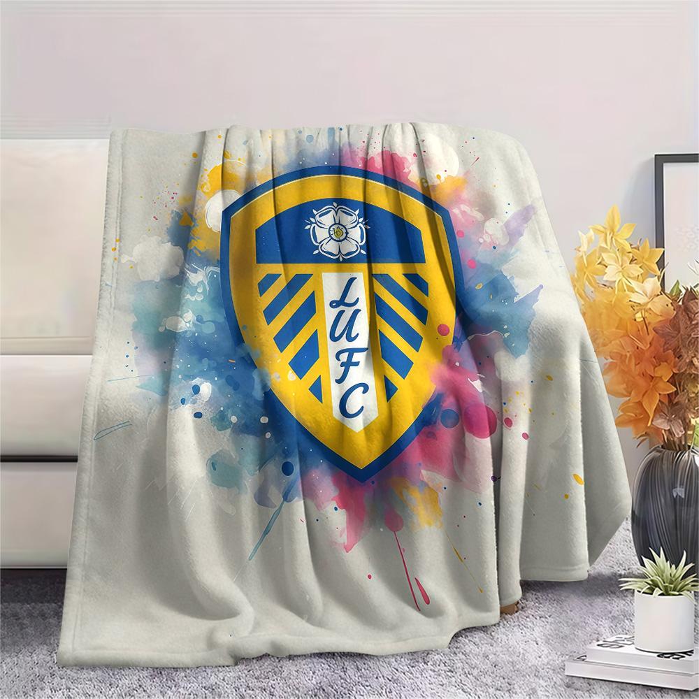 Leeds United Flannel Blanket, High quality Comfortable for All Seasons, Home Decor, Warmth and Comfort