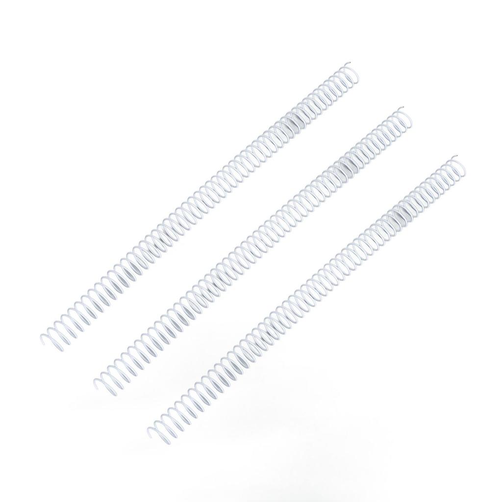 100PCS Spiral Binding Spines 48 Loops 4:1 Pitch Single Wire A4 Paper Binding Coils 16mm Diameter 140 Sheets Capacity