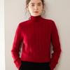 Women's Winter Cashmere Knit: Half-High Collar, Thickened, Loose Fit Sweater