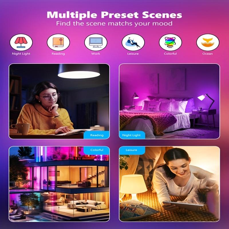 Ewelink E27 Умная WiFi RGB светодиодная лампа с приложением для дистанционного управления, диммируемая лампа, голосовое управление, работает с Alexa, Google Assistant, Алиса, умный дом