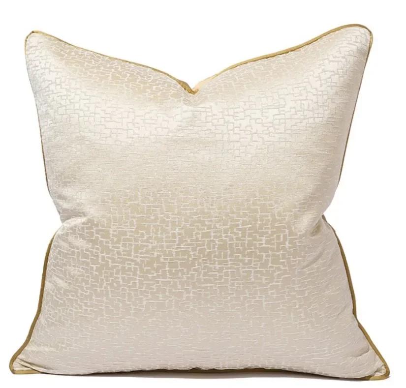 Серый современный светлый роскошный чехол для подушки 30*50 45x45 50см 60 Высококачественный чехол для подушки Жаккардовая наволочка для кровати, дивана, домашнего декора