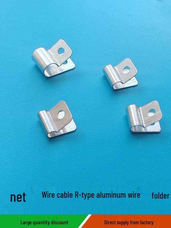 Aluminum R-Type Wire Clip for Single Tube and Cable Fixing