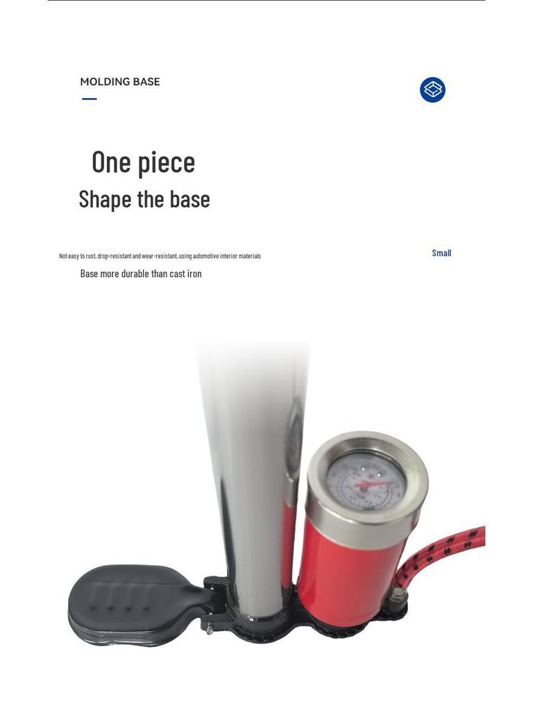 Stainless Steel Portable High-Pressure Manual Pump for Bikes and Basketballs