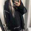 Autumn Winter Coat Mid-length Fashion All-match Sweater Loose Long-sleeved Knitted Outer Sweater Women