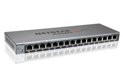 Снято с производства NETGEAR Tabletop Compact Unmanaged Plus Switching Hub GS116E Gigabit 16 Port VLAN QoS IGMP Quiet Fanless Power Saving [Производитель