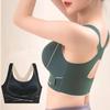 Push Up Sport Bra for Women Comfort Yoga Brassiere Seamless Cross Back Bras Side Closure Blalette Ladies Lingerie