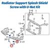 Self Tapping Screw Clips Car Bumper Carbon Steel Fasteners 20pcs Nylon Durable Set for Auto  Shield Panel Fixing