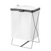 Daiya Flaundry Laundry Basket with Stand, Washable, 36cm W X 28cm H X 57cm D, 57L, Foldable, Non-Fluorescent Mesh, YKK Zipper, 058141