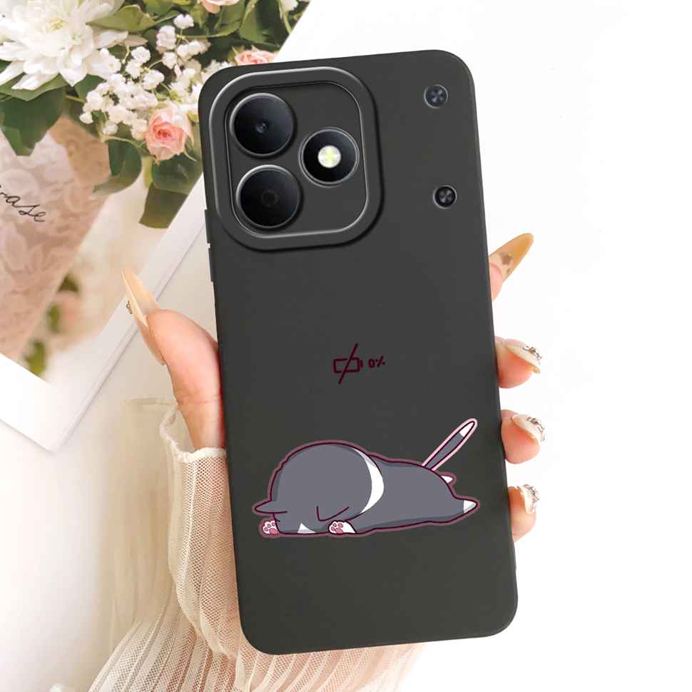 Мультяшный дизайн Кошка Для Realme Note 80 4G RMX5388 Чехол Силиконовая Задняя Крышка Для Realme Note80 4G 6.74" Ударопрочные Чехлы Для Телефона Capa