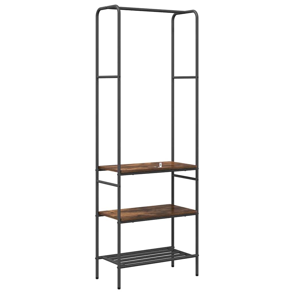 Clothes Stand Smoked Oak 60 x 30 x 171 cm Engineered Wood