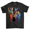 Zebra Paint Drip Design T-shirt - Unleash Your Wild Side! Funny T-shirt, Unisex
