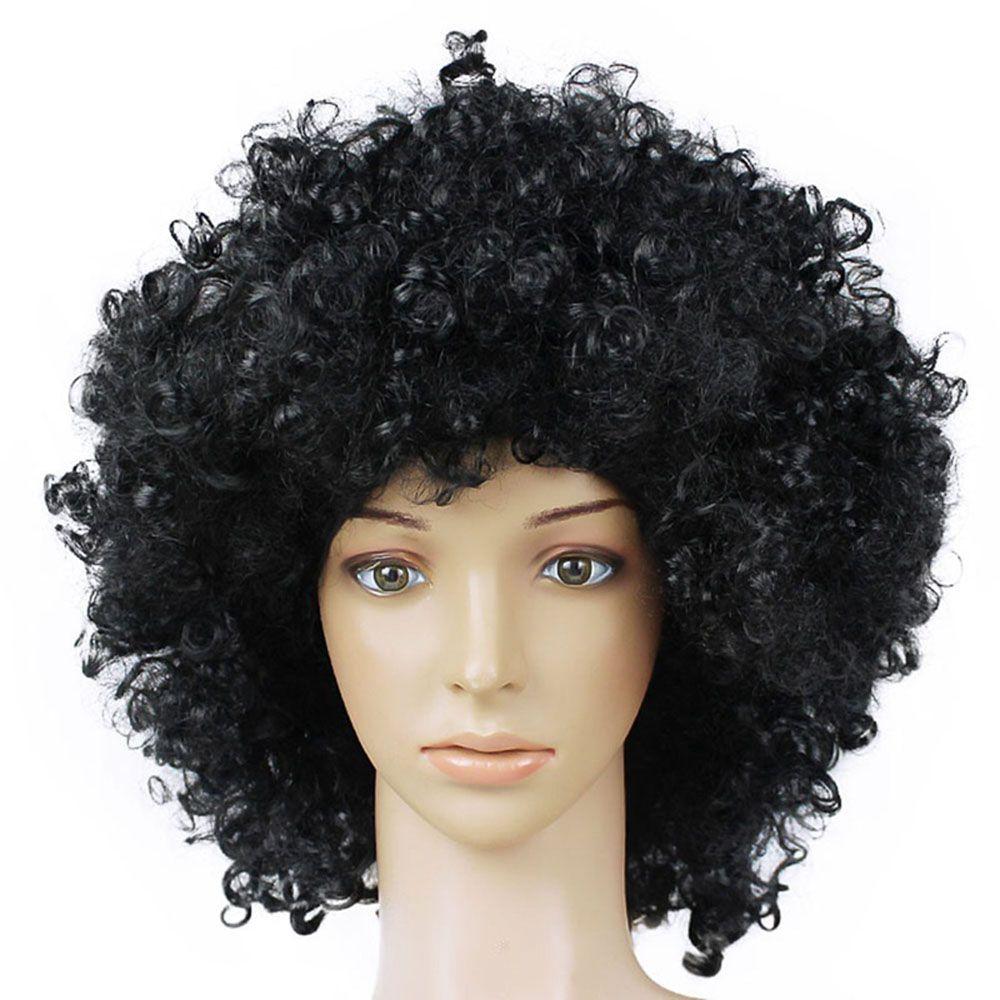 Football Fans Wigs Clown Props Afro Curly Wigs Costume Party Funny Wig Synthetic Wigs Cosplay Hairs