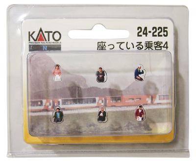KATO N масштаб сидящий пассажир 4 24-225 диорамные принадлежности