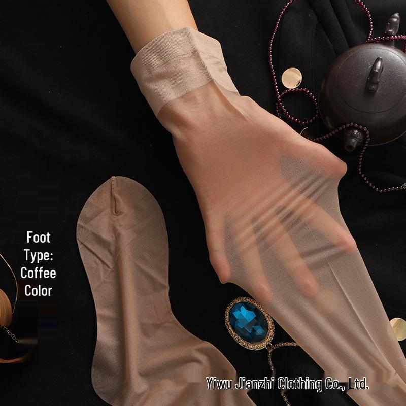 Женские ультратонкие чулки выше колена, которые можно обрезать по размеру, с нескользящей пяткой для красивых ног