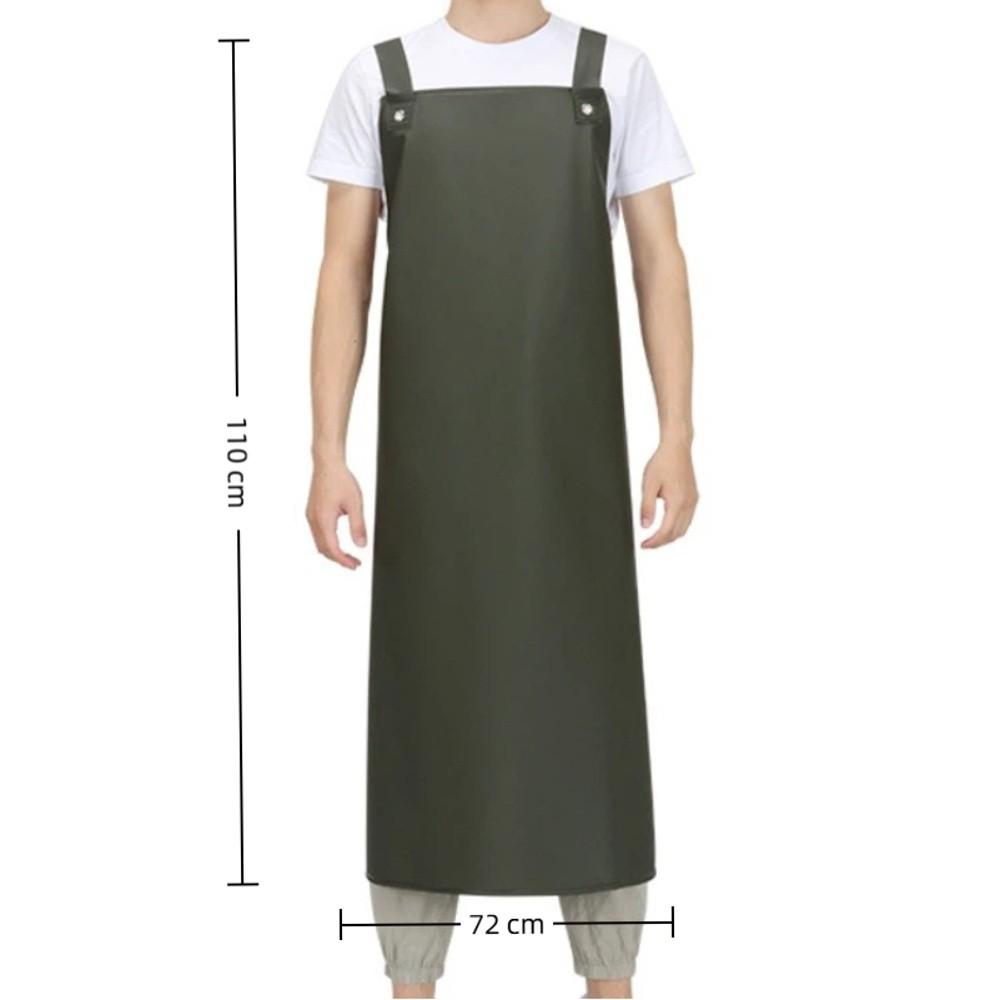PU Oil Proof Apron Breathable Household Cleaning Apron Work Apron For Fish Killing Slaughter