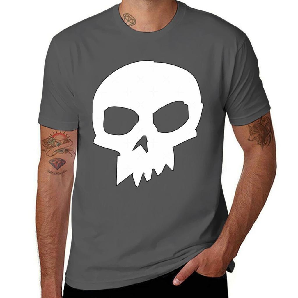 Skull Sid Tshirt Basic Solid Tee For Daily Use