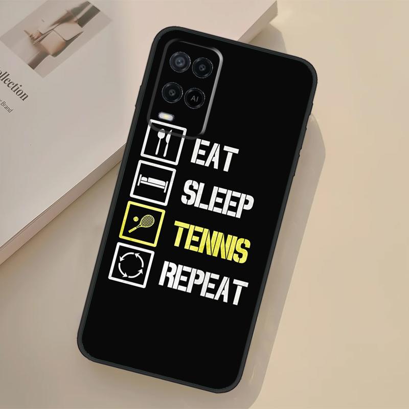 Tennis Balls Case For Oppo A94 A74 A54 A80 A60 A40 A18 A38 A58 A78 A98 A96 A76 A16 A15 A17 A57 A77 A5 Pro