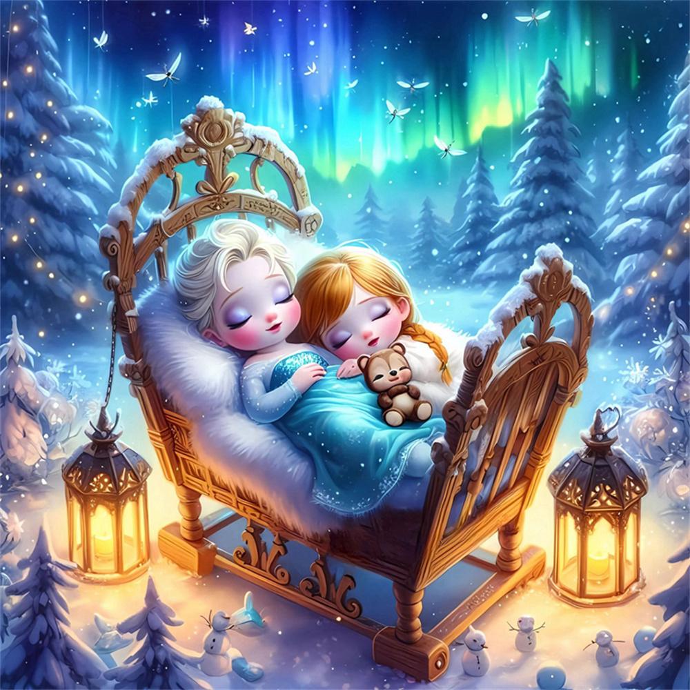 Disney Мультяшная 5D Алмазная Живопись Полная Алмазов DIY Алмазная Живопись, Наносимая Вручную Серия «Принцесса» Декоративный Набор для Живописи