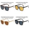 2023 Fashion Foldable Square Frame Sunglasses With Uv Protection For Travel And Parties