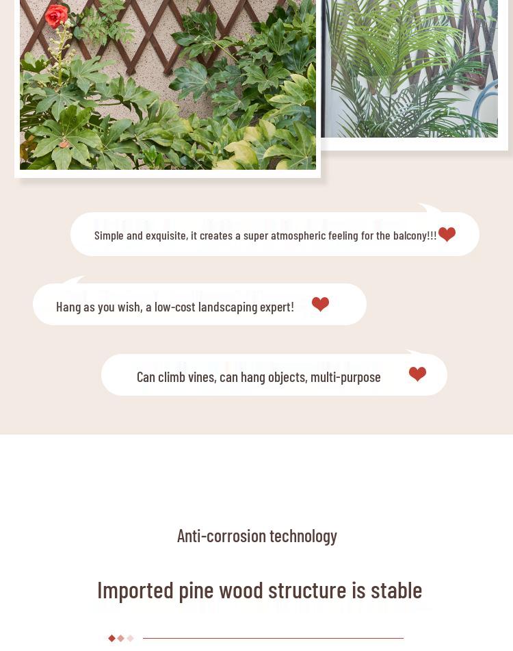 Садовая решетка для забора из обработанной древесины для украшения сада, двора или балкона