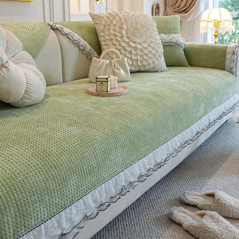 Chenille Sofa Cushion Four Seasons Universal New French Skirt Autumn and Winter Non-Slip Seat Cover Cover Towel