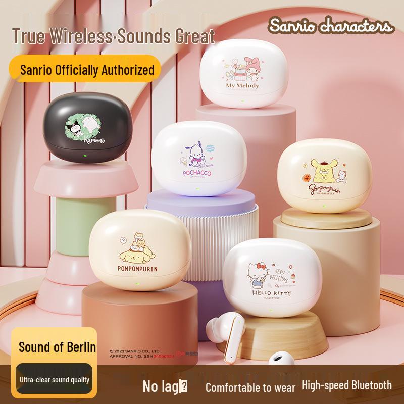 Sanrio Hello Kitty Bluetooth Wireless In-Ear Earphones for Sports & Gaming