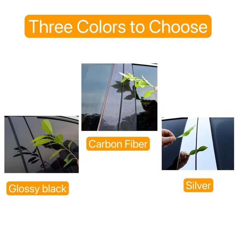 Для Chevrolet Captiva 2009-2018 отделка окон автомобиля ярко-черная центральная стойка