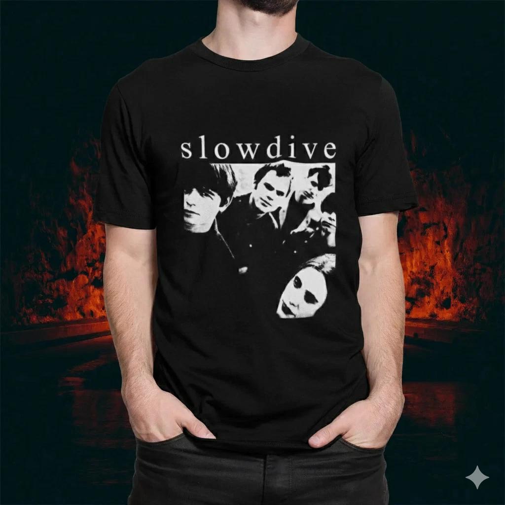 Мужские и женские футболки Slowdive Shoegaze Инди-рок Группа Графический дизайн