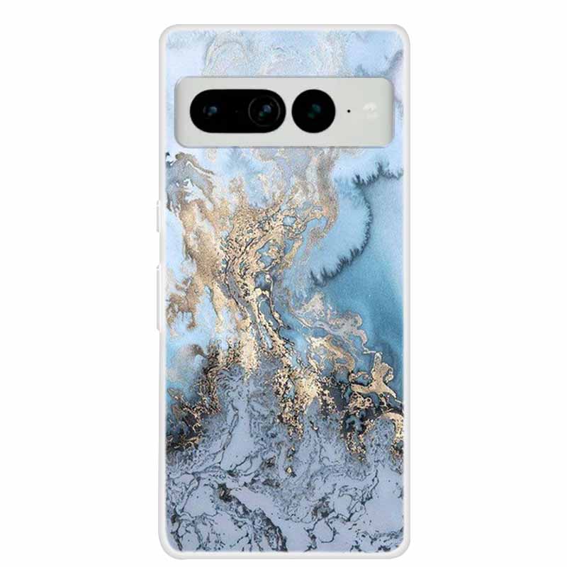 For Google Pixel 7 Pro Cases Pixel7 5G Clear Marble Soft TPU Silicone Back Covers for Google Pixel 7 5G Cases 6A 7Pro Phone Bags