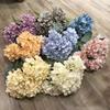Silk Fake Hydrangea Flowers Large Size Simulated Wedding Floral  for Home Party Wedding