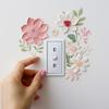 Beautiful Flowers Waterproof Sticker PVC Home Decoration Stickers Bedroom Bathroom Living Room