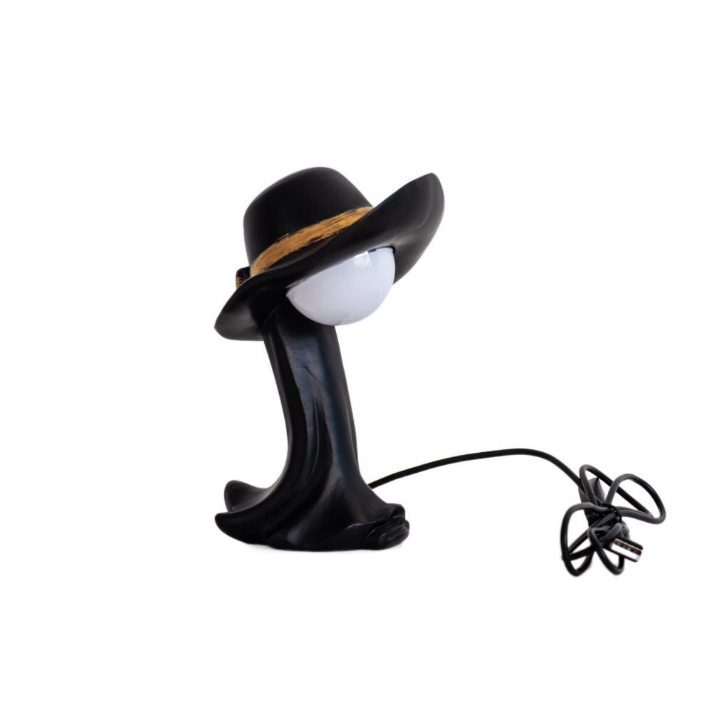 Креативная светодиодная лампа Декоративная соломенная шляпа Мультяшный настольный ночник Полимерное искусство Прикроватная лампа Домашний декор