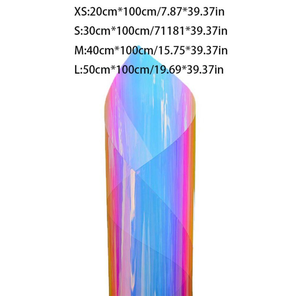 Glass Dichroic Home Decor Glass Sticker Gradual Decorative Film Rainbow Color Sticker Window Film