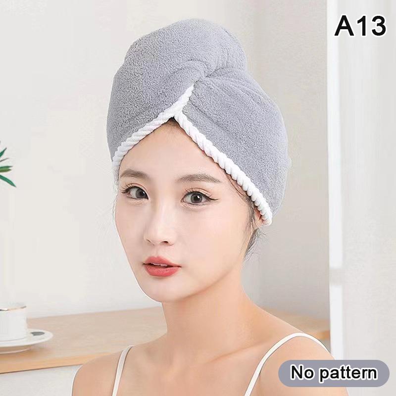Быстросохнущая Супервпитывающая Шапочка-полотенце из Кораллового Вельвета для Сушки Волос, Шапочка для Ванны с Пуговицей для Спа, Красоты, После Купания и Ухода за Волосами