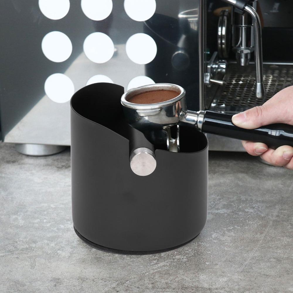 Removable Knock Bar Coffee Dump Bin Rubber Base Stainless Steel Knock Box Home Use