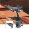 1:100 J35 Aircraft Fighter Model Stimulated Airplane with Display Base for Bookshelf