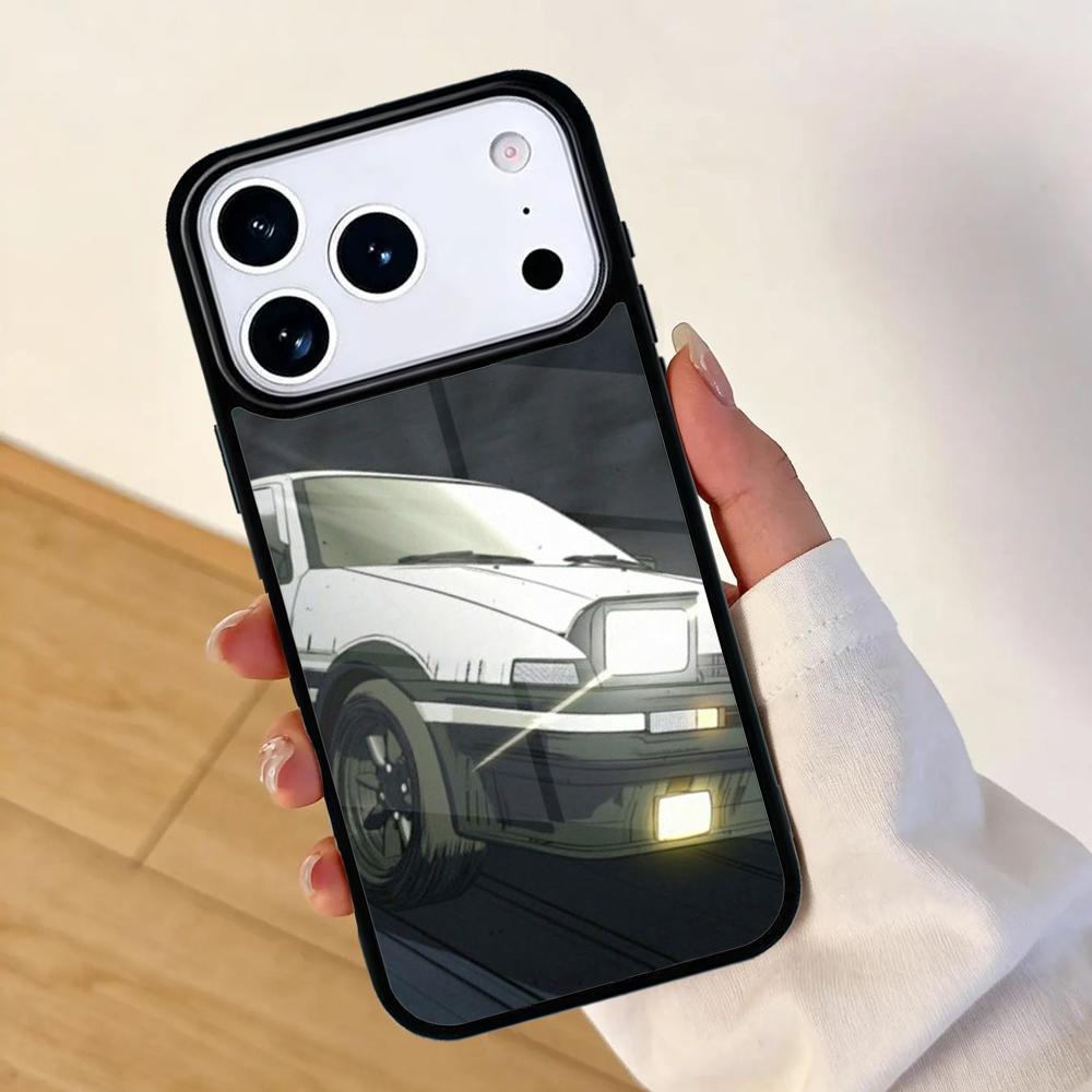 Drift Japanese Anime AE86 Initial D Mobile Phone Case for IPhone 17 AIR 16pro Max 15 14 13 12 11 Bumper Cover