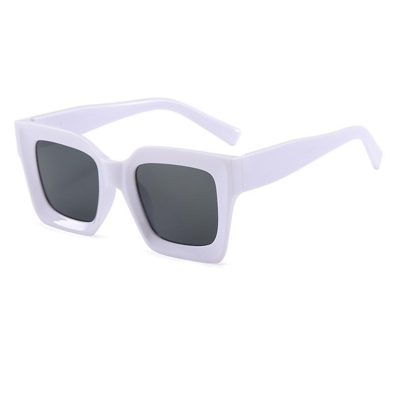 Retro Street Style Oversized Square Sunglasses With Uv400 For Outdoor Sports And Festivals