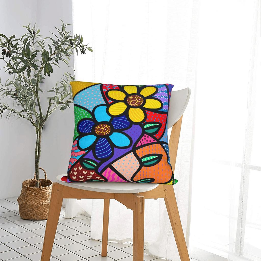 Brittos Art Rabbit Dog Heart Jesus Pillow Cover Cute Funny Pillow Case For Sofa Bedroom Home Decor Soft Pillowcases Gift Idea