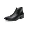 High Quality Leather Chelsea Men Boots Winter Side Zipper Comfy Men Dress Ankle Boots Leisure Business Gentleman Shoes For Men