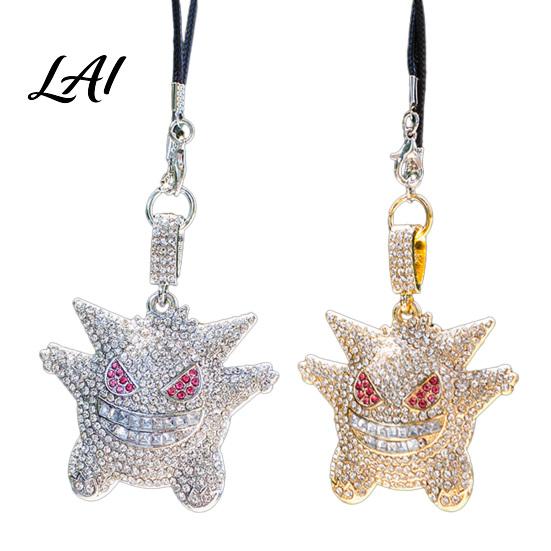 Holiday Gift for Car Lovers Bling Accessories Cute Rhinestone Devil Rear View Mirror Funny Rearview Decor Charm Halloween Auto Interior Hanging