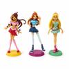 Figures Winx Club Pandecor: Stella, Bloom, Flora, 10 Cm, Collectible Toys
